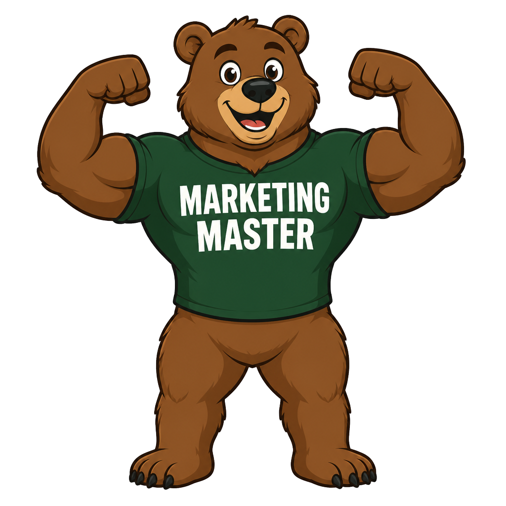 Papa Bear Barry mascot flexing